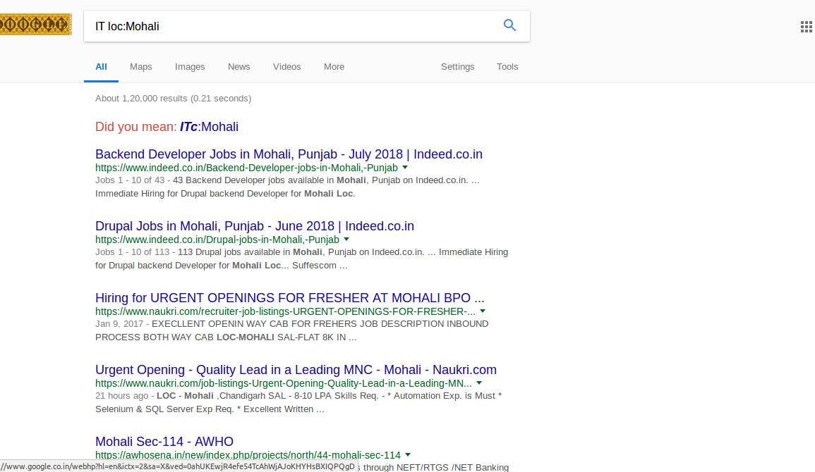 Using Google Search Operators